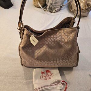 Coach Madison NEW NWT Optic Art Pearl Small Phoebe Python Gorgeous Bag Purse Bag